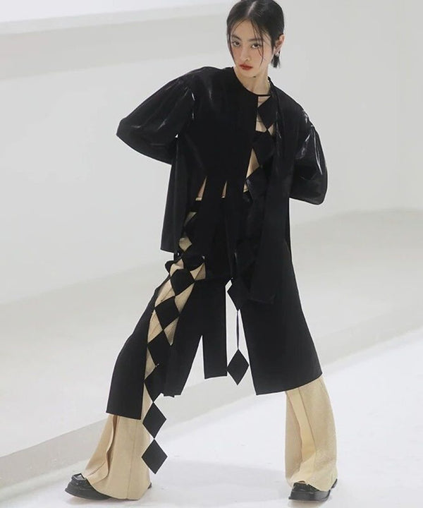 Cross Ribbon Lattice Skirt